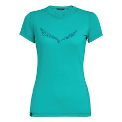 Жіноча футболка Salewa Solidlogo Dri-Release Wmn, зелений, р.42/36 (013.002.6943)