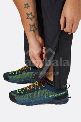 Штани чоловічі Rab Downpour Eco Pants FZ, Black, SML, Reg (RB QWG-86-BLK-SML-RG)