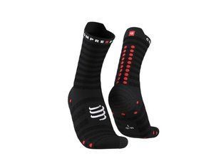 Носки Compressport Pro Racing Socks V4.0 Ultralight Run High, Black/Red, T2 (CMS XU00050B 906 0T2)