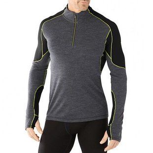 Термофутболка чоловіча Smartwool PhD Light 1/4 Zip Charcoal, р.L (SW 14014.003-L)