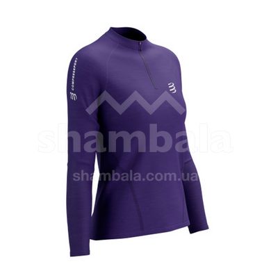 Женский джемпер с рукавом реглан Compressport Trail HZ LS Tshirt W, Purple, S (7630102585018)