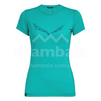 Женская футболка Salewa Solidlogo Dri-Release Wmn, зеленый, р.42/36 (013.002.6943)