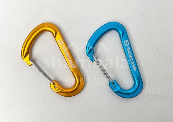 Набор алюминиевых карабинов Base Camp Delta 7 Wire Set, 2 шт, Blue/Orange (BCP 60916)