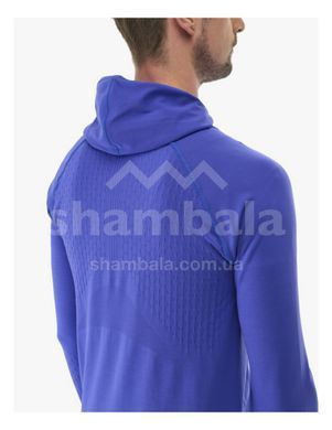 Чоловіча толстовка з рукавом реглан Compressport 3D Thermo Seamless Hoodie Zip M, Dazz Blue, XS (7630102583366)