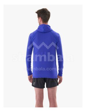 Чоловіча толстовка з рукавом реглан Compressport 3D Thermo Seamless Hoodie Zip M, Dazz Blue, XS (7630102583366)