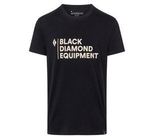 Футболка чоловіча Black Diamond Stacked Logo Tee, Black, L (BD 730053.0002-L)