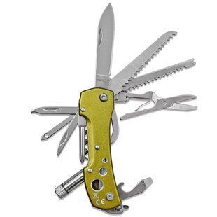 Брелок-мультиінструмент Munkees 2581 Pocket Knife Led Green (MNKS 2581-GR)