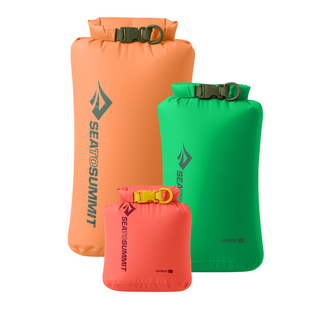 Набор гермочехлов Sea to Summit Lightweight Dry Bag Set, 3 Piece, 3/5/8L, Emberglow/Poison Green/Tangerine (STS 031204)