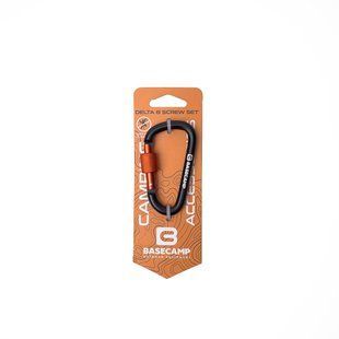 Карабін алюмінієвий сервісний Base Camp Delta 8 Screw Set, Black (BCP 61115)
