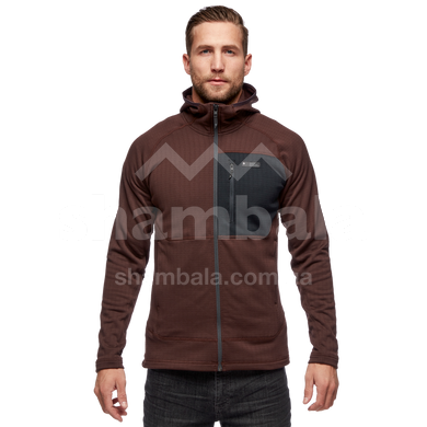 Мужская флисовая кофта с рукавом реглан Black Diamond Factor Hoody, S - Port/Black (BD 744040.9174-S)