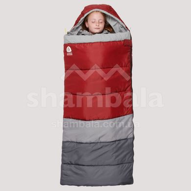 Спальний мішок дитячий Sierra Designs Pika Youth 40 (4°C), 152 см - Double Zip, Red/Gray (77618722)