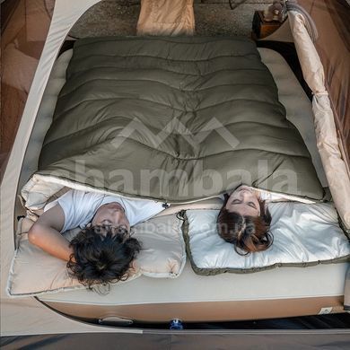 Спальный мешок Naturehike LD150 CNK2300SD016 (12/8&deg;С), 205 см - Double Zip, Beige (2000999788901)