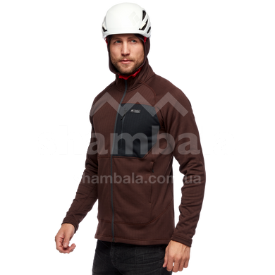 Мужская флисовая кофта с рукавом реглан Black Diamond Factor Hoody, S - Port/Black (BD 744040.9174-S)