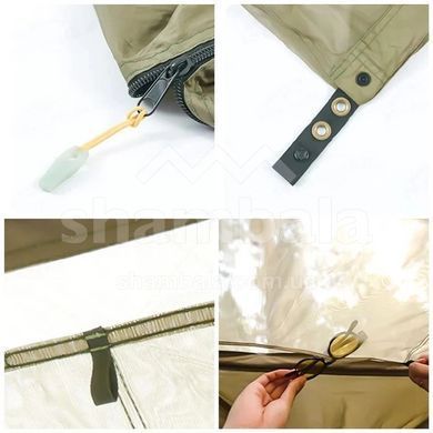 Гамак одноместный с москитной сеткой Naturehike NH22DC004, Dark Green (6927595703137)