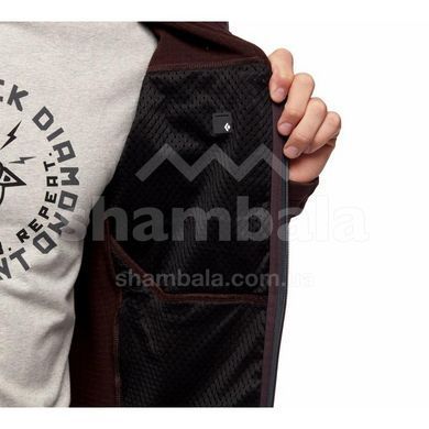 Мужская флисовая кофта с рукавом реглан Black Diamond Factor Hoody, S - Port/Black (BD 744040.9174-S)