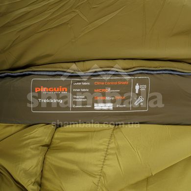Спальний мішок Pinguin Trekking (1/-5°C), 190 см - Left Zip, Khaki (PNG 238341) 2020