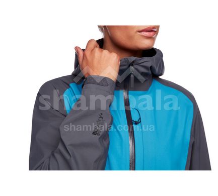 Мембранна жіноча куртка Black Diamond Highline Shell, S - Fjord Blue/Anthracite (BD 745001.9143-S)