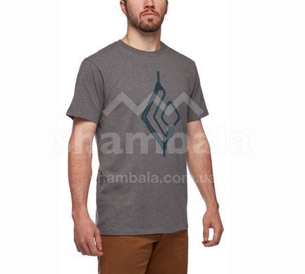 Футболка чоловіча Black Diamond M Rope Diamond Tee, Charcoal Heather, XS (BD 730058.0036-XS)