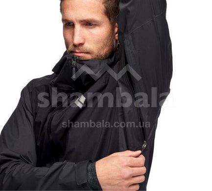 Мембранна чоловіча куртка Black Diamond Stormline Stretch Rain Shell, S - Black (BD CDT0.015-S)
