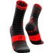 Носки Compressport Pro Racing Socks V3.0 Ultralight Run 2019 High, Black/Red, T2 (RSHULV3-99RD-T2)