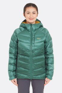 Жіночий зимовий пуховик Rab Glaceon Pro Jacket Wmns, Eucalyptus/Green Slate, 12 (RB QDE-69-EGS-12)
