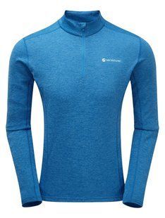 Футболка мужская Montane Dart Zip Neck, Electric Blue, M (5056237063658)