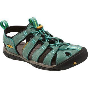 Сандалі жіночі Keen Clearwater CNX Leather W, Mineral Blue/Yellow, 37.5 (0887194631674)