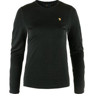 Термофутболка жіноча Fjallraven Bergtagen Thinwool LS W, Black, S (7323450934569)