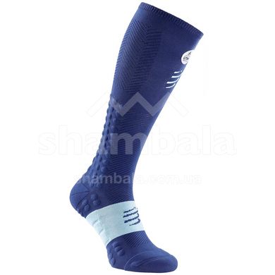 Компрессионные гольфы Compressport Full Socks Race&Recovery - UTMB 2020, Blue, Т2 (SU00017L 500 0T2)