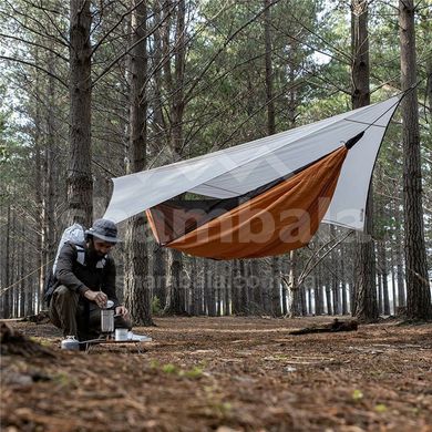 Гамак одноместный с москитной сеткой и тентом Naturehike Shelter Camping NH20ZP092, Orange (6927595750810)