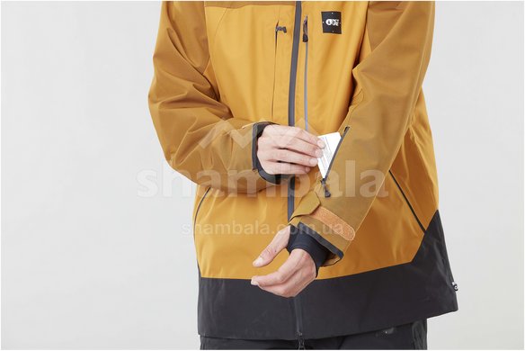 Мембранная мужская теплая куртка Picture Organic Track 2022, р.M - Camel-Black (MVT343B-M)