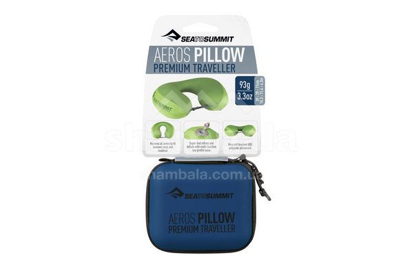Надувная подушка Aeros Premium Pillow Traveller, 11х39х29см, Navy от Sea to Summit (STS APILPREMYHANB)