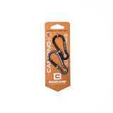 Набор алюминиевых сервисных карабинов Base Camp Omega 6 Straight Set, 2 шт, Black/Grey (BCP 61215)