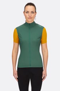 Жилет жіночий велосипедний Rab Cinder Windveil Vest Wmns, Green Slate, 8 (QWS-73-GNS-08)