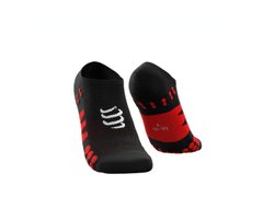Носки Compressport No Show Socks 2022, Black/Red, T3 (XU00045S 906 0T3)