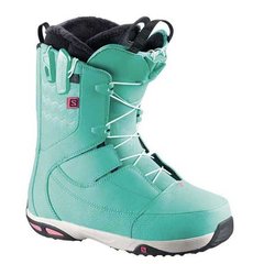 Ботинки сноубордические Salomon Ivy STR8JKT Turquoise/Light Grey/Pink, р.38 (SLM IVY.362494-6,5)