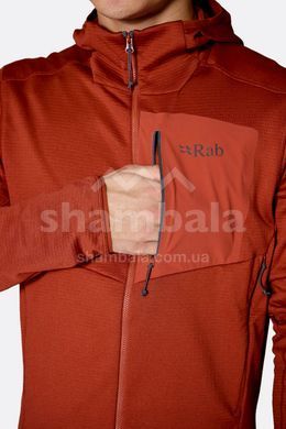 Чоловіча флісова кофта Rab Ascendor Hoody, Black, L (RB QFG-62-BLK-LRG)