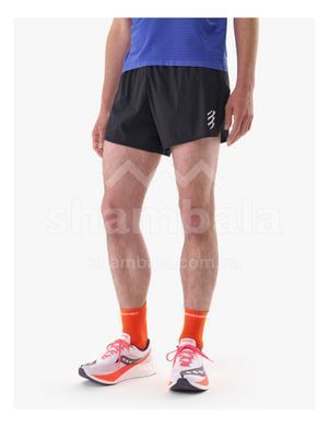 Шорты мужские Compressport Racing Split Short M, Black, S (7630102564174)