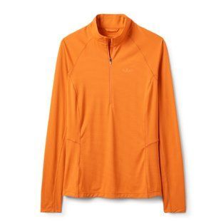 Футболка с длинным рукавом Rab Sonic LS Zip Wmns, Dark Melba, 10 (RB QCC-54-DKM-10)