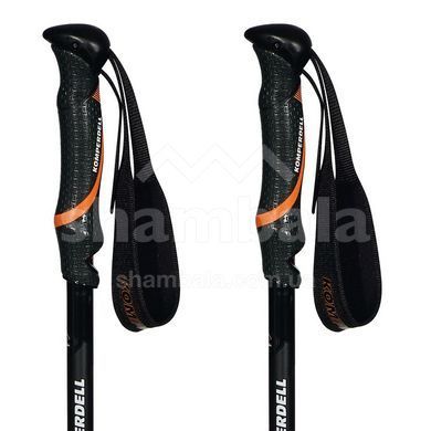 Трекинговые палки Komperdell Hikemaster Powerlock Compact, Black/Orange, 57-120 см (9008687362412)
