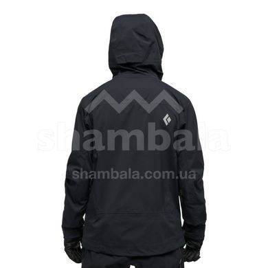 Мембранна чоловіча куртка Black Diamond M Factor Shell, Black, L (BD 7450290002LRG1)