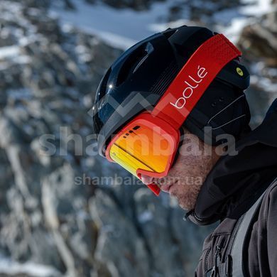 Маска горнолыжная Bolle Mammoth, Phantom+ Semi-Polarized Photochromic, Black Matte (BL MAMMOTH.BG037017)