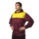 Куртка ветрозащитная анорак Fram Equipment Anorak, burgundy/yellow, L (11021104)