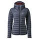 Легкий жіночий пуховик Rab Microlight Alpine Jacket Wmns, Steel, 10 (RB QDB-13-STE-10)