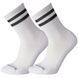 Шкарпетки чоловічі Smartwool Athletic Targeted Cushion Stripe Crew 2 Pack, White/Black, L (SW SW004113.D89-L)