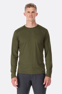 Футболка з довгим рукавом чоловіча Rab Force LS Tee, Olive (Olive), MED (RB QBL-07-OLV-MED)