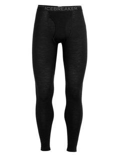 Термоштани чоловічі Icebreaker 200 Tech Leggings wFly, Black, L (ICB 104370.001-L)