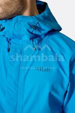 Мембранна куртка чоловіча Rab Downpour Jacket, Tempest Blue, S (RB QWI-06-TMB-SML)