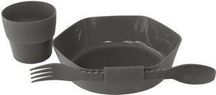Набор пласт. посуды Robens Leaf Meal Kit Anthracite (690275)