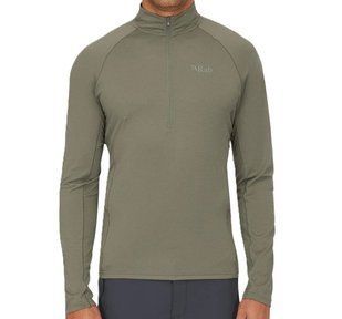 Футболка з довгим рукавом чоловіча Rab Sonic LS Zip, Light Khaki, M (RB QCC-53-LKH-MED)